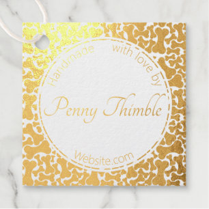 dog bone pet services foil favor tags