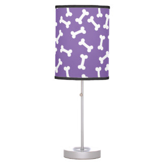 Dog Bone Purple Table Lamp