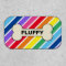 Dog Bone Rainbow Stripes Name