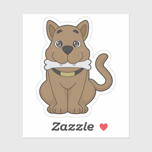 Dog Bone Sticker (Sheet)