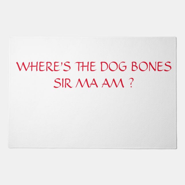 DOG BONES DOORMAT (Front)