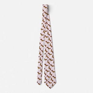 Dog Bones Drawing Neck Tie