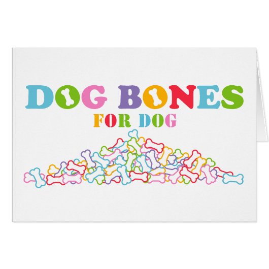 Dog Bones for Dog Cards (Front Horizontal)