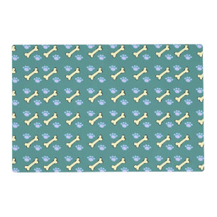 Dog Bones & Paw Paws Dog Placemat