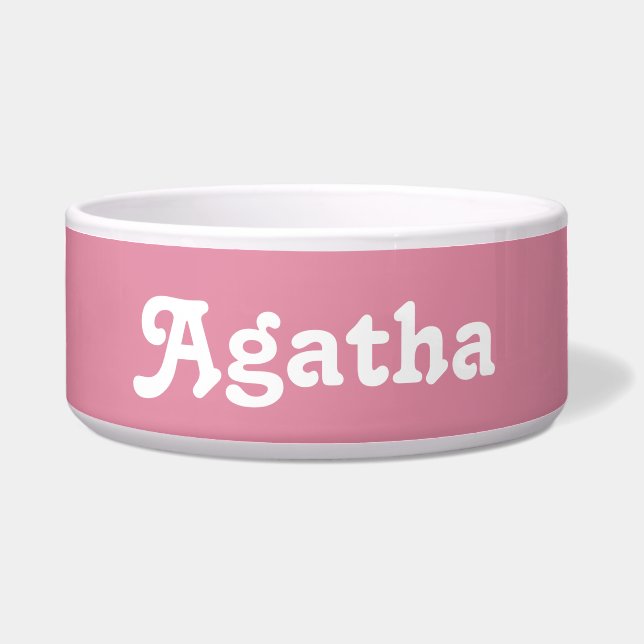 Dog Bowl Agatha (Front)