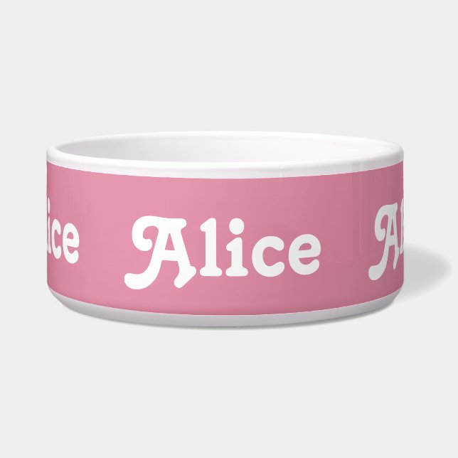 Dog Bowl Alice (Front)