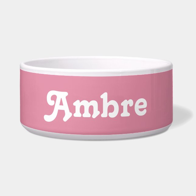 Dog Bowl Ambre (Front)