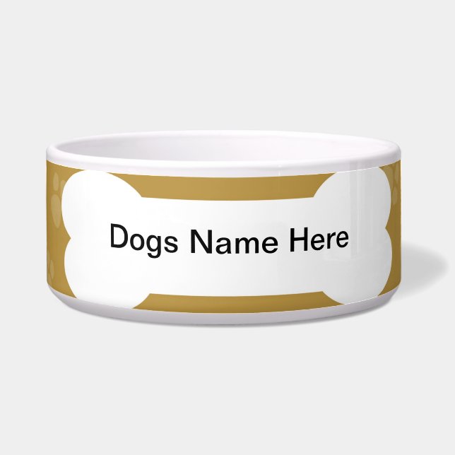 Dog Bowl - Customizable (Front)