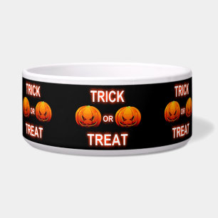 Dog Bowl Trick Or Treat Pumpkins