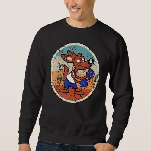 Dog Boxer Boxers Vintage Retro Sweatshirt