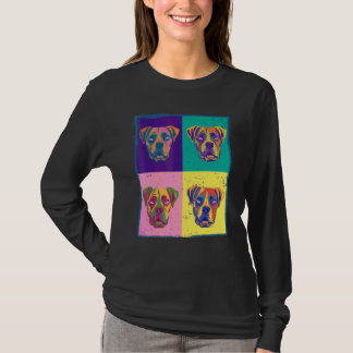 Dog Boxer Pet Animal Painting Graphic T-Shirt