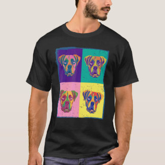 Dog Boxer Pet Animal Painting Graphic T-Shirt