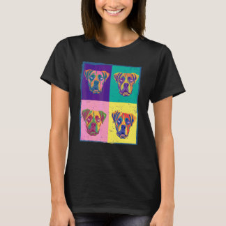Dog Boxer Pet Animal Painting Graphic T-Shirt
