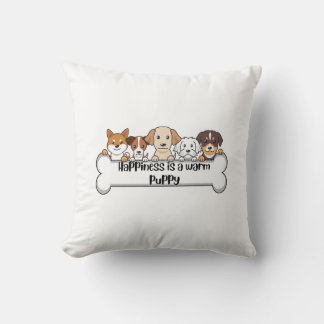 Dog Breed Art Prints | dog lover Throw Pillow
