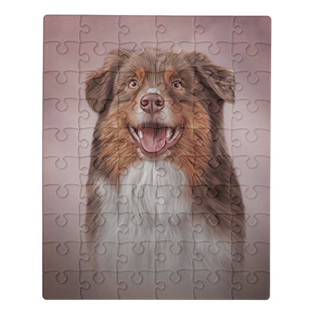 Dog breed Australian Shepherd Jigsaw Puzzle (Puzzle Vertical)
