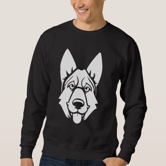 Dog Breed Cute  German Shepherd 1 Sweatshirt (Front)