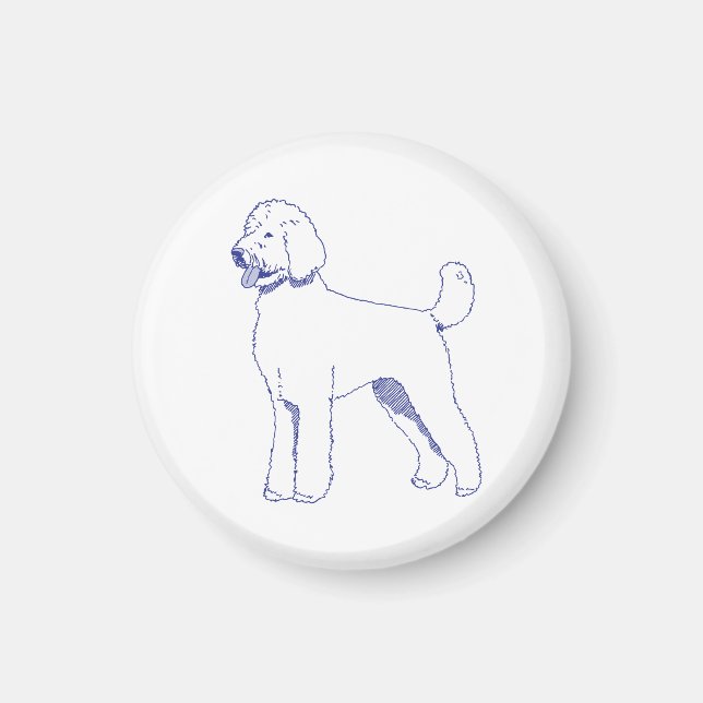 Dog breed Goldendoodle Magnet (Front)