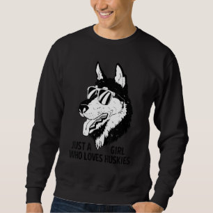 Dog Breed Love Girl Lover Siberian Husky Sweatshirt