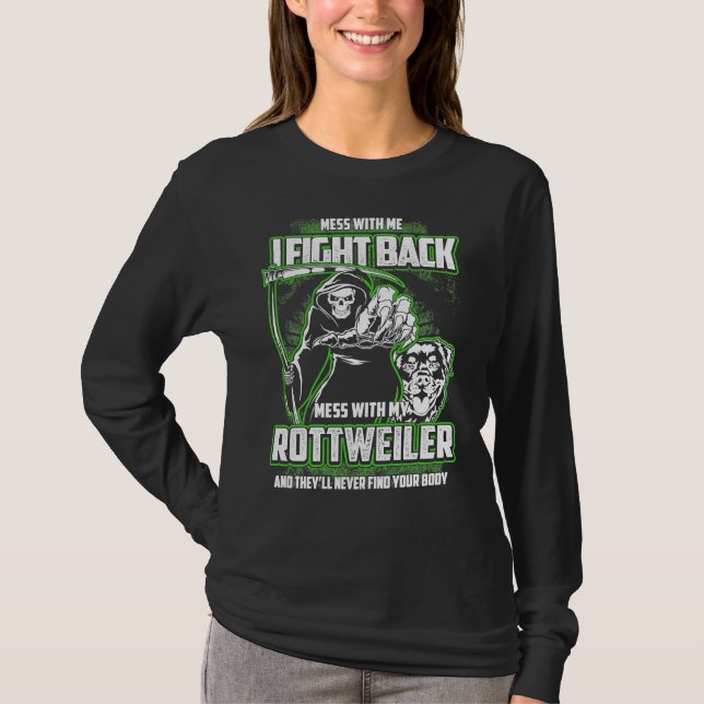 Dog Breed Rottweiler  Dog Lover T-Shirt (Front)