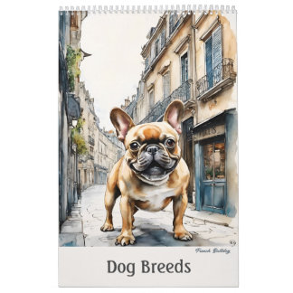 Dog Breeds Art Calendar