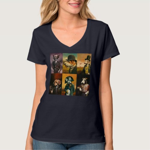 Dog Breeds Characters T_shirt