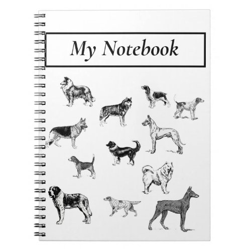 Dog Breeds Notebook