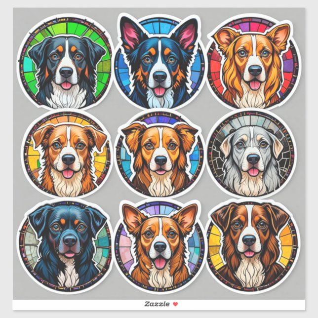 Dog breeds sticker (Sheet)