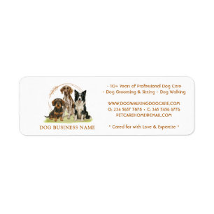 Dog Breeds Watercolor Label