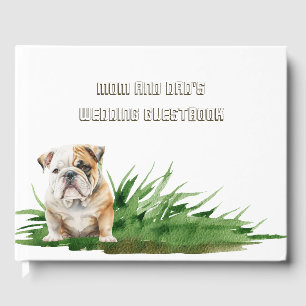 Dog Bride and Groom Pet Wedding Guest Book