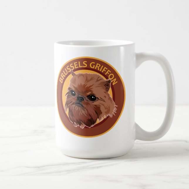 Dog Brussels Griffon Coffee Mug (Right)