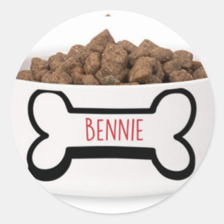 Dog buddy classic round sticker