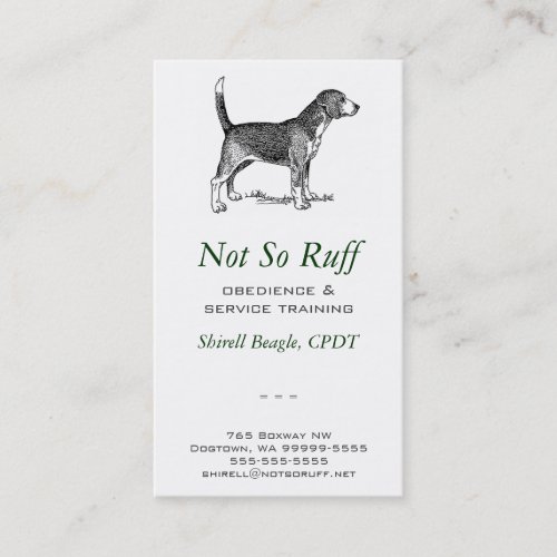 Dog Business Business Card Template