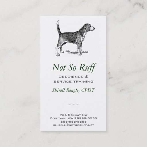 Customizable Dog Business Business Card Template