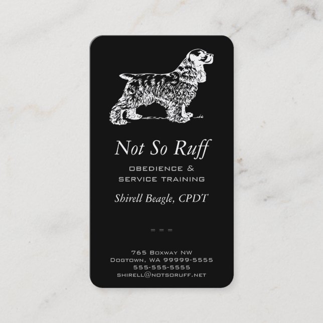 Dog Business Business Card (Front)