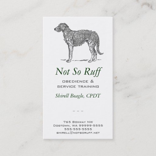 Customizable Dog Business Business Card Template