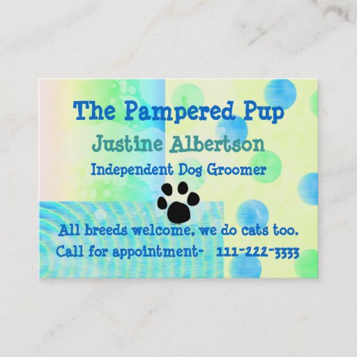 Customizable Dog Business, Business Cards