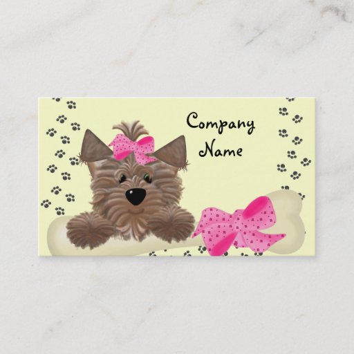 Customizable Dog Business Card