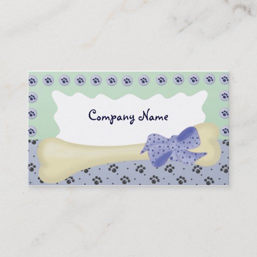 Customizable Dog Business Card