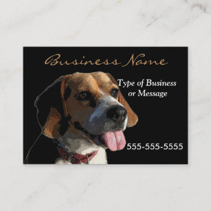 Dog Business Card Template - Beagle