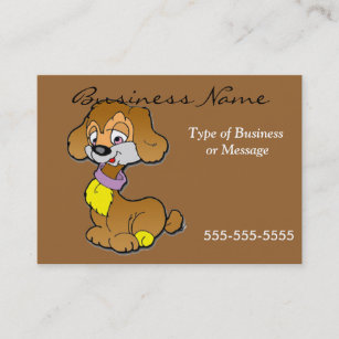 Dog Business Card Template - Cartoon