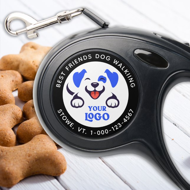 Dog Business Custom Logo Personalized Pet Sitter Retractable Pet Leash (Creator Uploaded)