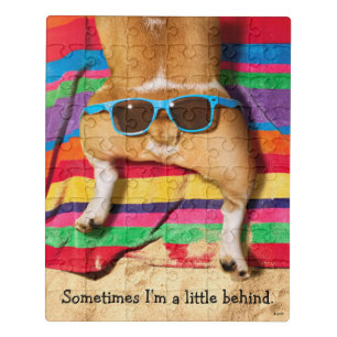 Dog Butt With Sunglasses Jigsaw Puzzle