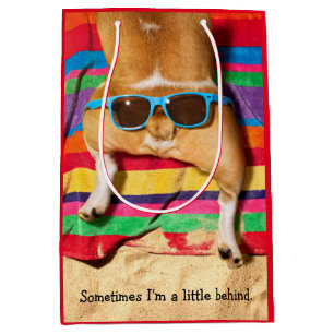 Dog Butt With Sunglasses Medium Gift Bag