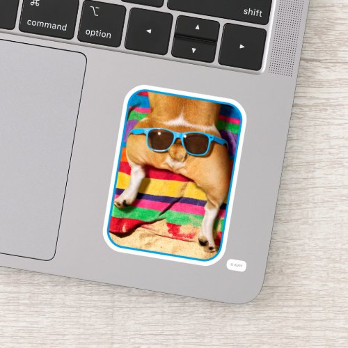 Dog Butt With Sunglasses Sticker