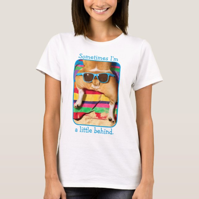 Dog Butt With Sunglasses T-Shirt (Front)