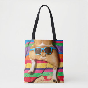 Dog Butt With Sunglasses Tote Bag