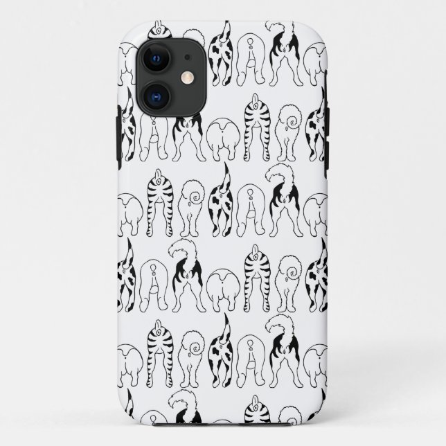 Dog Butts Pattern Case-Mate iPhone Case (Back)