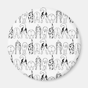 Dog Butts Pattern Magnet