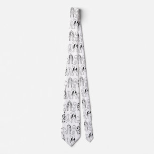 Dog Butts Pattern Neck Tie