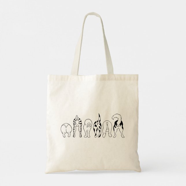 Dog Butts Tote Bag (Back)